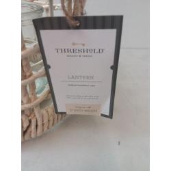 Small Maize Outdoor Lantern Candle Holder Tan