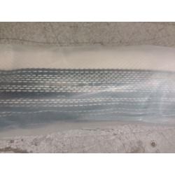 6'x9' Outdoor Rug Worn Stripe Navy