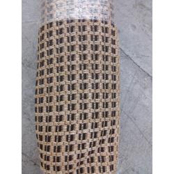 7' x 10' Outdoor Rug Micro Grid Black/Beige