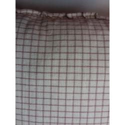 Oversized Mini Windowpane Square Throw Pillow Cream/Mauve - Threshold