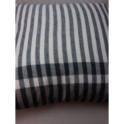 24 x 24 Contrast Edge Stripe Oversized Throw Pillow Gray/Blue - Hearth & Hand with Magnolia