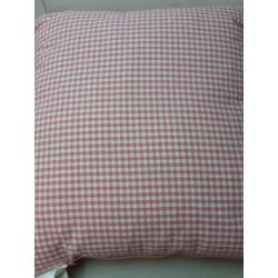Oversized Woven Gingham Square Throw Pillow Rose/Cream - Threshold