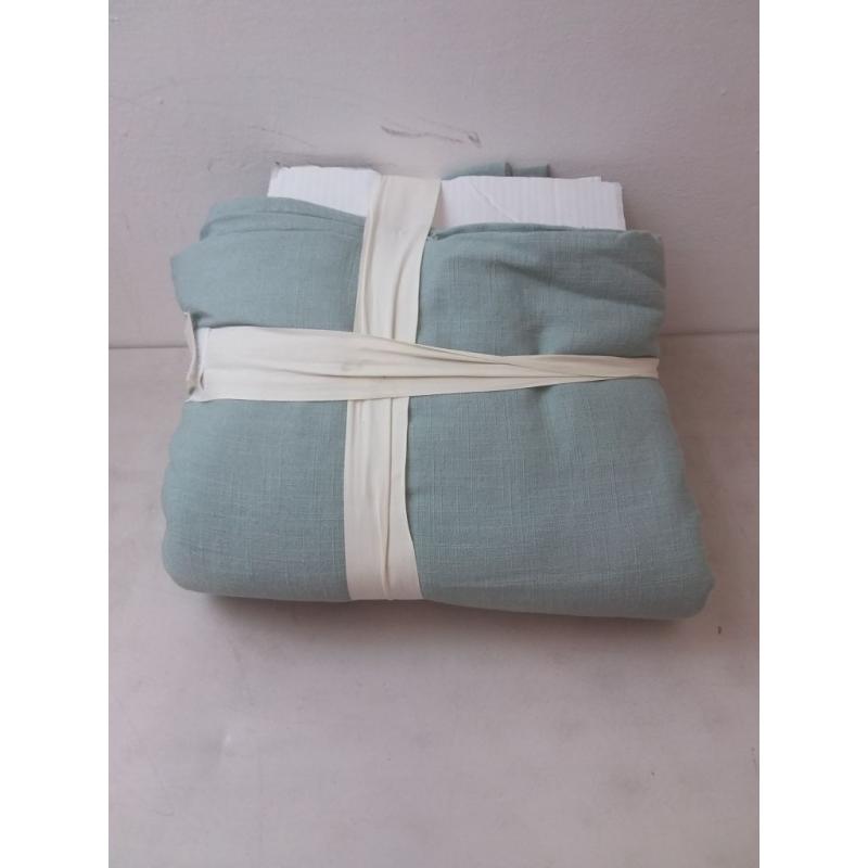 Heavyweight Linen Blend Duvet Cover & Pillow Sham Set Sage Green