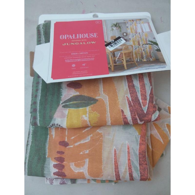 Burnout Sheer Light Filtering Curtain