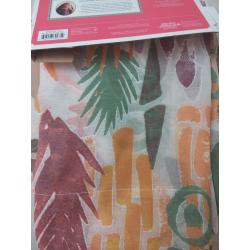 Burnout Sheer Light Filtering Curtain