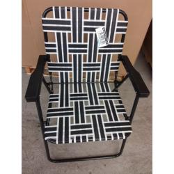Web Strap Patio Chair - Black - Room Essentials