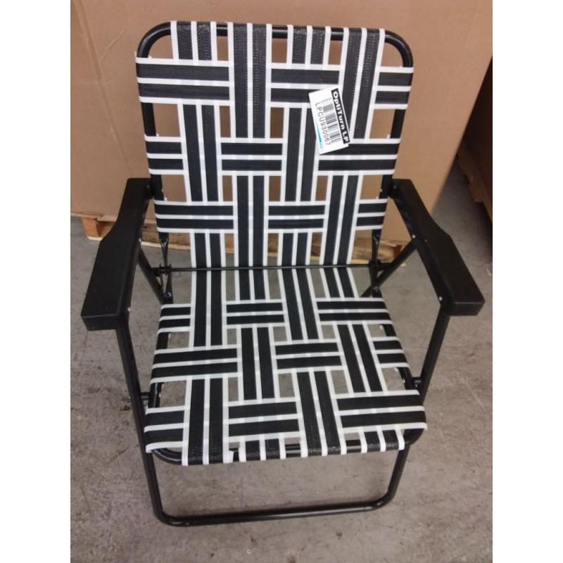 Web Strap Patio Chair - Black - Room Essentials