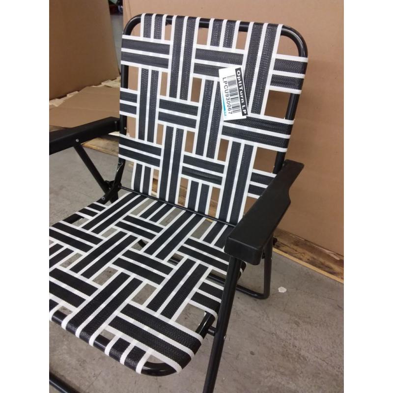 Web Strap Patio Chair - Black - Room Essentials