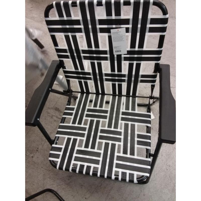 Web Strap Patio Chair - Black - Room Essentials