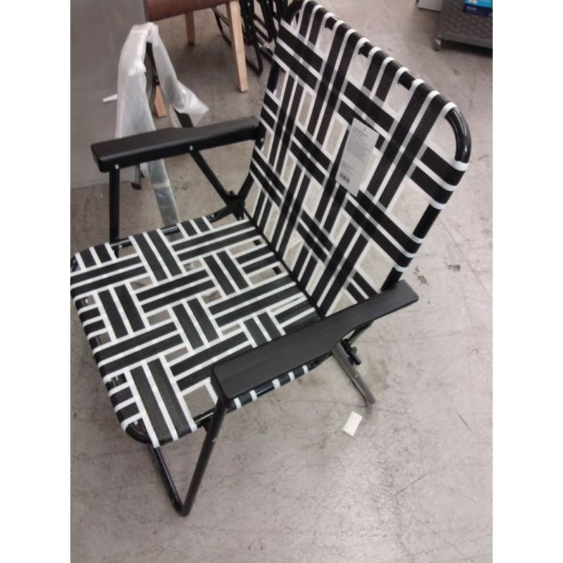 Web Strap Patio Chair - Black - Room Essentials