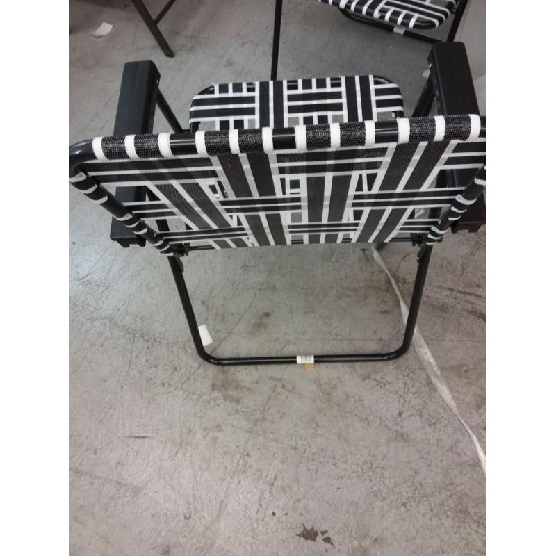 Web Strap Patio Chair - Black - Room Essentials