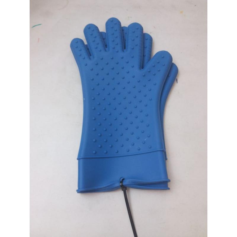 Silicone Grill Gloves Blue