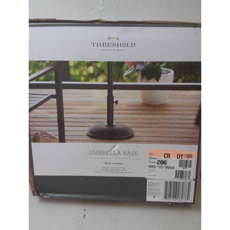 Concrete Umbrella Base Black