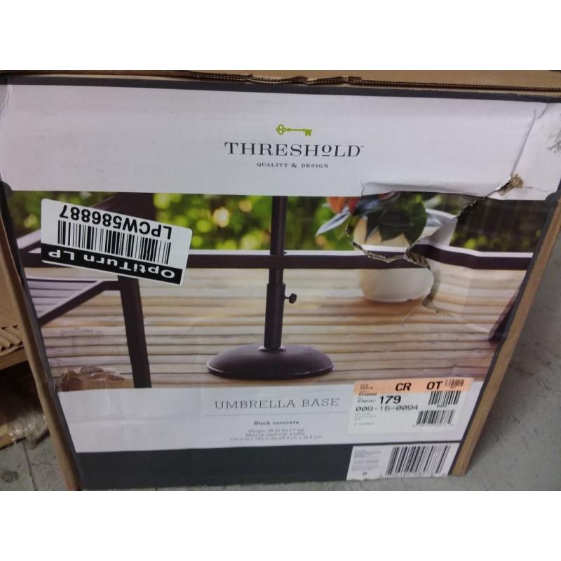 Concrete Umbrella Base Black - Threshold