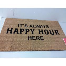 1'6x2'6 It's Always Happy Hour Here Doormat Black - Opalhouse