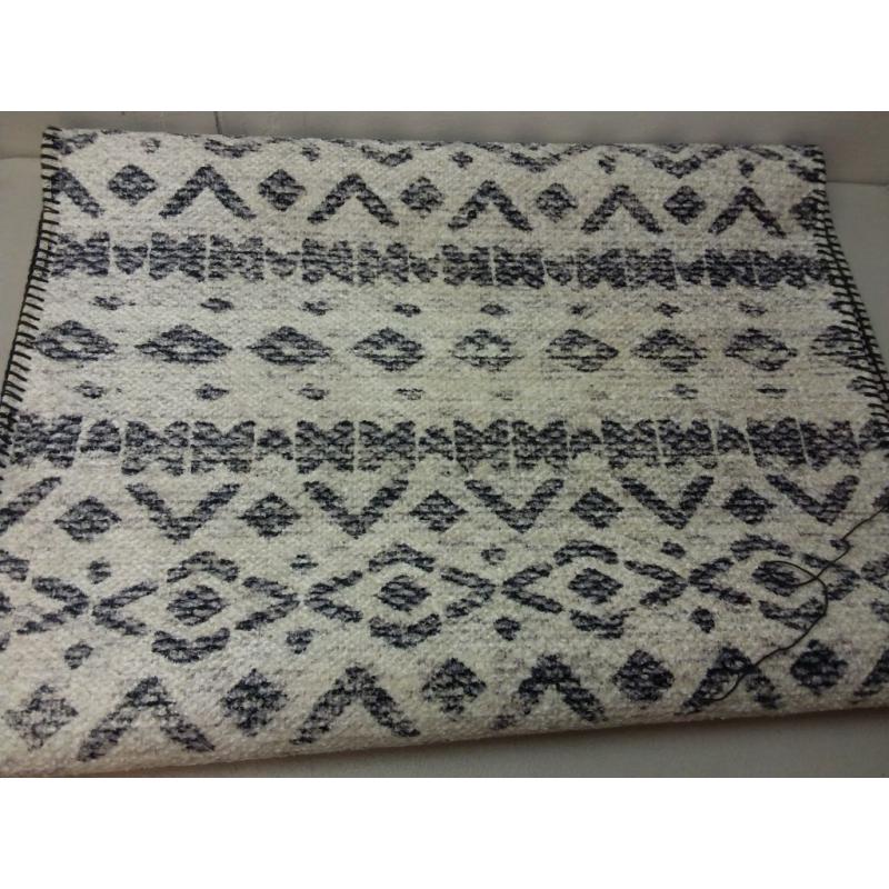 2'4x7' Luna Aztec Diamond Printed Accent Rug Black - Opalhouse