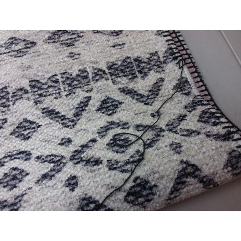 2'4x7' Luna Aztec Diamond Printed Accent Rug Black - Opalhouse