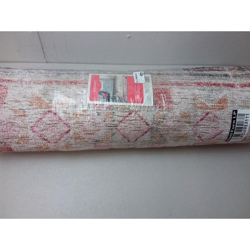 2'4 x 7' Runner Bromelia Distressed Geo Persian Rug Blush - Opalhouse™