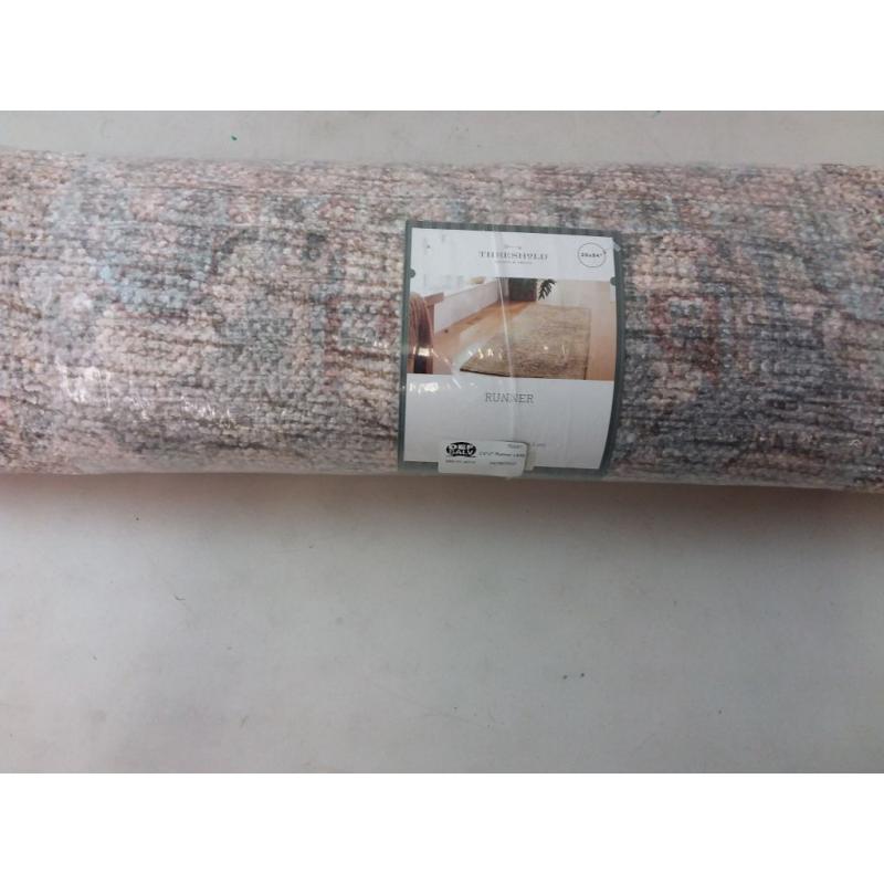 2'4 x 7' Runner Bromelia Distressed Geo Persian Rug Blush - Opalhouse™