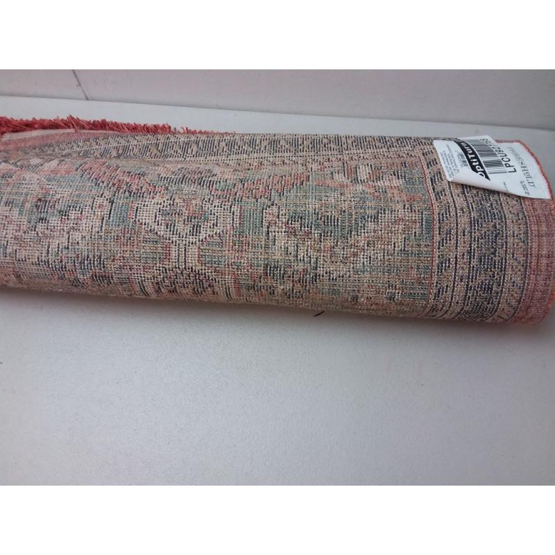 2'4x7' Runner Floral Woven Accent Rug Green/Red - Threshold