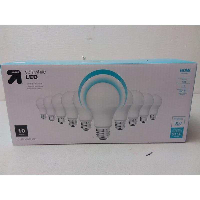 Led 60w 10pk Light Bulbs Soft White - Up & Up