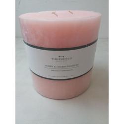 6 x 6 Pillar Candle - Cozy Peony and Cherry Blossom Pink