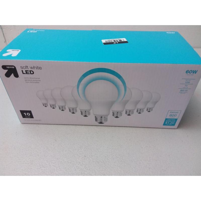 Led 60w 10pk Light Bulbs Soft White - Up & Up