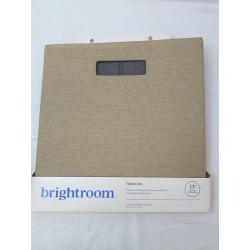 13 x 13 Fabric Bin Linen Yarn Dye Taupe - Brightroom