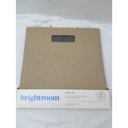 13 x 13 Fabric Bin Yarn Dye Linen Taupe - Brightroom™