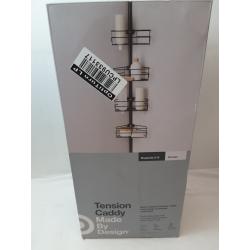 Steel Corner Tension Pole Caddy Matte Black - Made By Design