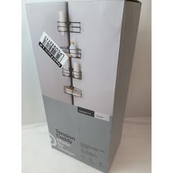 Steel Corner Tension Pole Caddy Matte Black - Made By Design