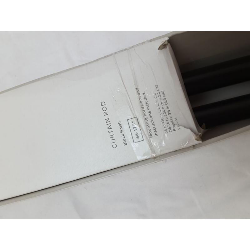 66-120 Dauntless Curtain Rod Black - Project 62