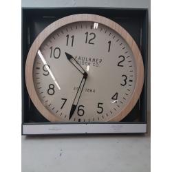 16 Wall Clock Wood - Threshold™