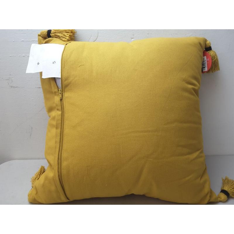 Pleated Velvet Square Throw Pillow Gold - Opalhouse designed with Jungalow