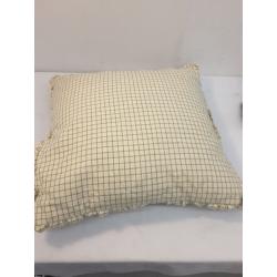 Oversized Mini Windowpane Square Throw Pillow Cream and Sage - Threshold