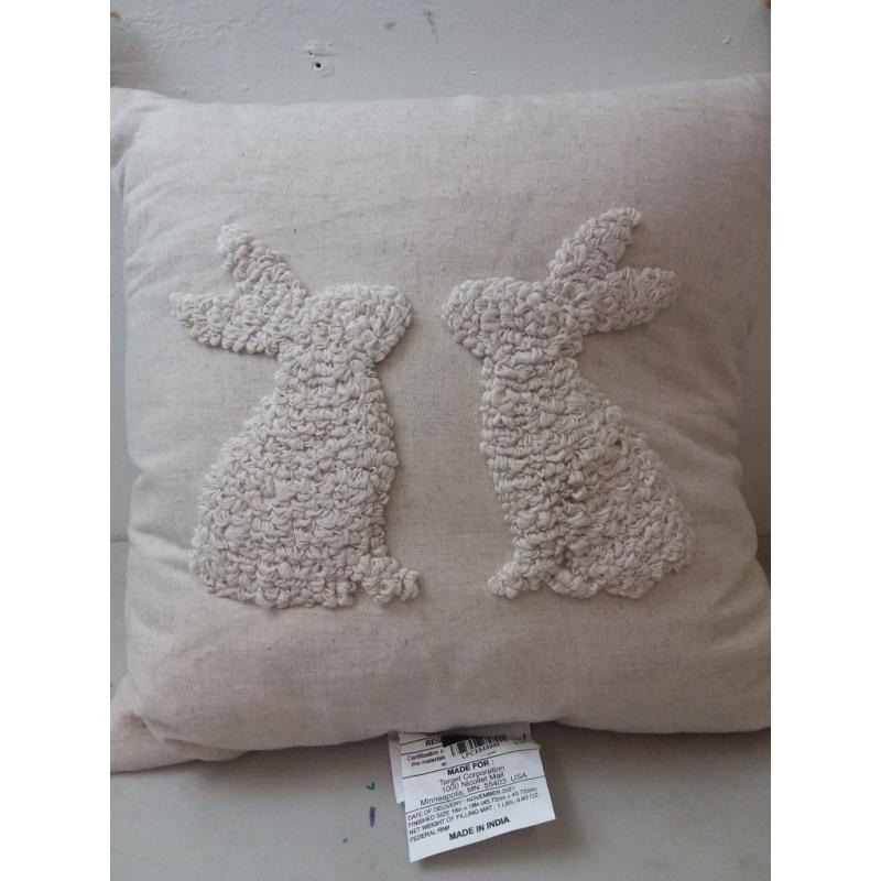 Easter Bunnies Decorative Pillow 18x18 Threshold