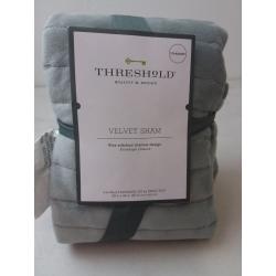 Standard Velvet Solid Quilt Sham Gray