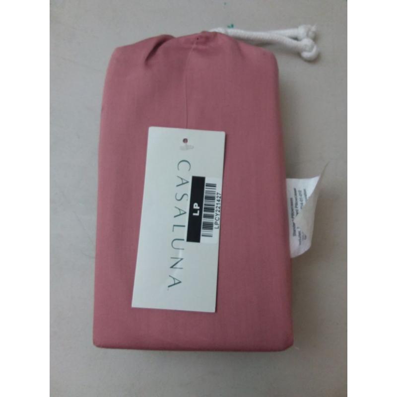 Standard 300 Thread Count Temperature Regulating Solid Pillowcase Set Rose