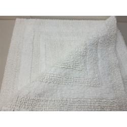 Performance Cotton Reversible Bath Rug White 20' x 34- Threshold