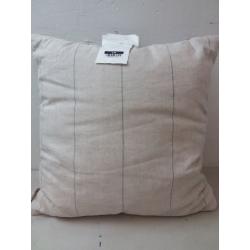 18 x 18 Delicate Stripe Throw Pillow Railroad Gray