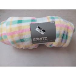 Plaid Plush Throw Blanket