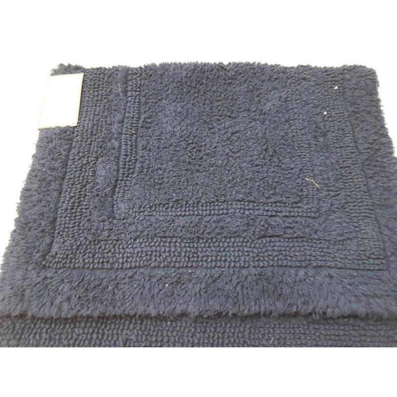 20x34 Performance Cotton Reversible Bath Rug Navy Blue - Threshold