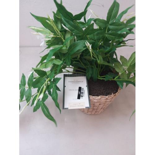 Faux Jasmine Plant In Basket