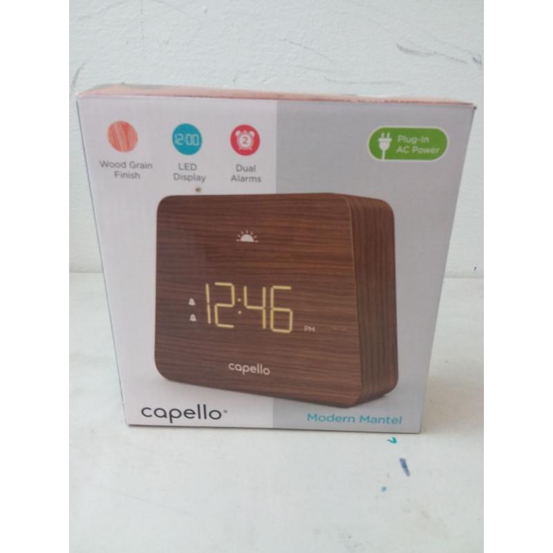 Digital Mantle Alarm Clock Lark Finish