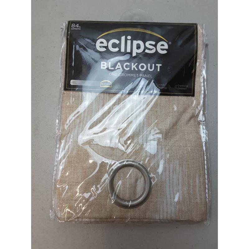84x42 Windsor Blackout Curtain Panel Geo Gold - Eclipse