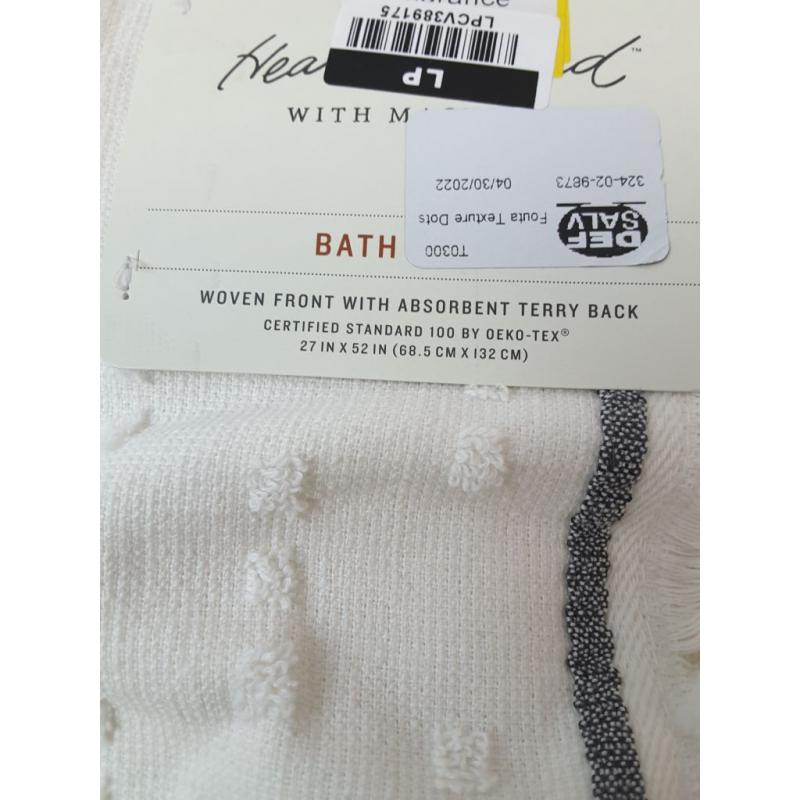 Fouta Texture Dots Bath Towel Sour Cream/Railroad Gray - Hearth & Hand with Magnolia
