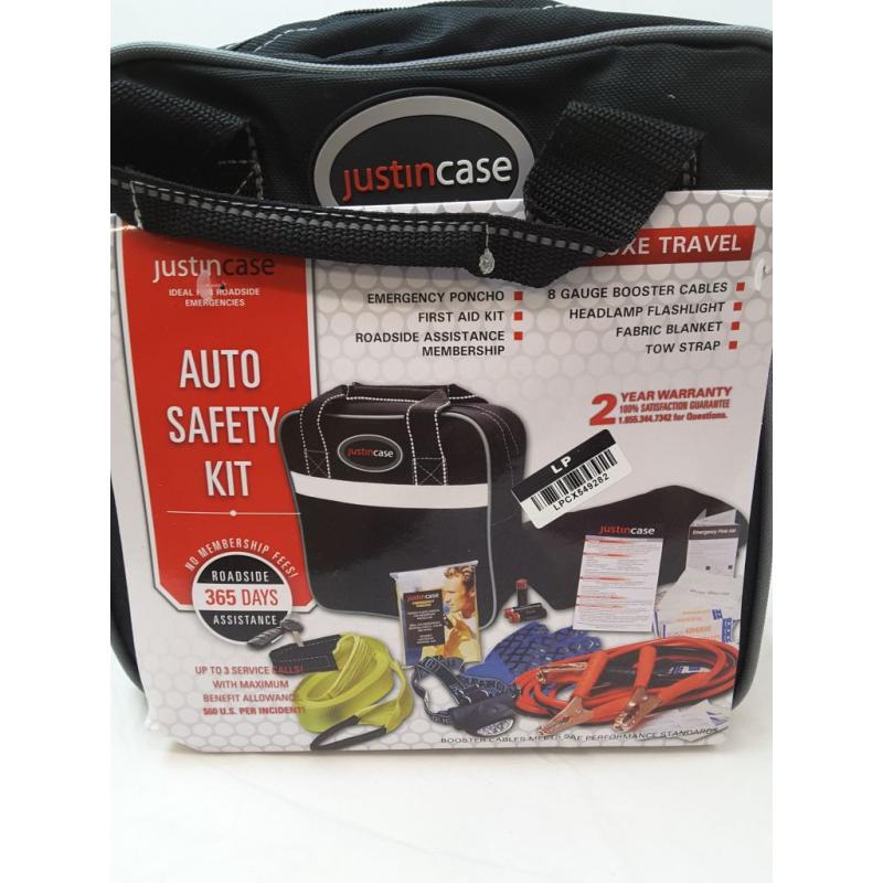 Deluxe Auto Safety Kit Black - Justin Case