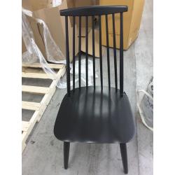 Harwich High Back Windsor Dining Chair Black FA - Threshold