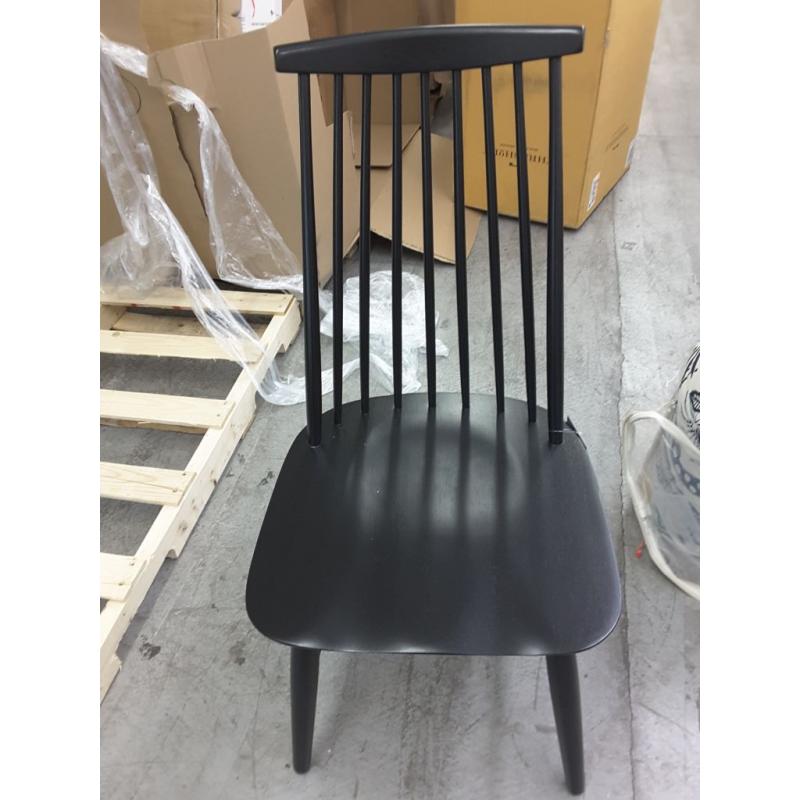 Harwich High Back Windsor Dining Chair Black FA - Threshold