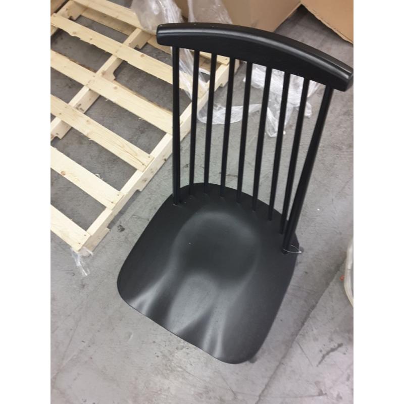 Harwich High Back Windsor Dining Chair Black FA - Threshold